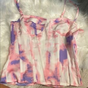 🌼PRETTYLITTLETHING TIE DYE TANK (NWOT)